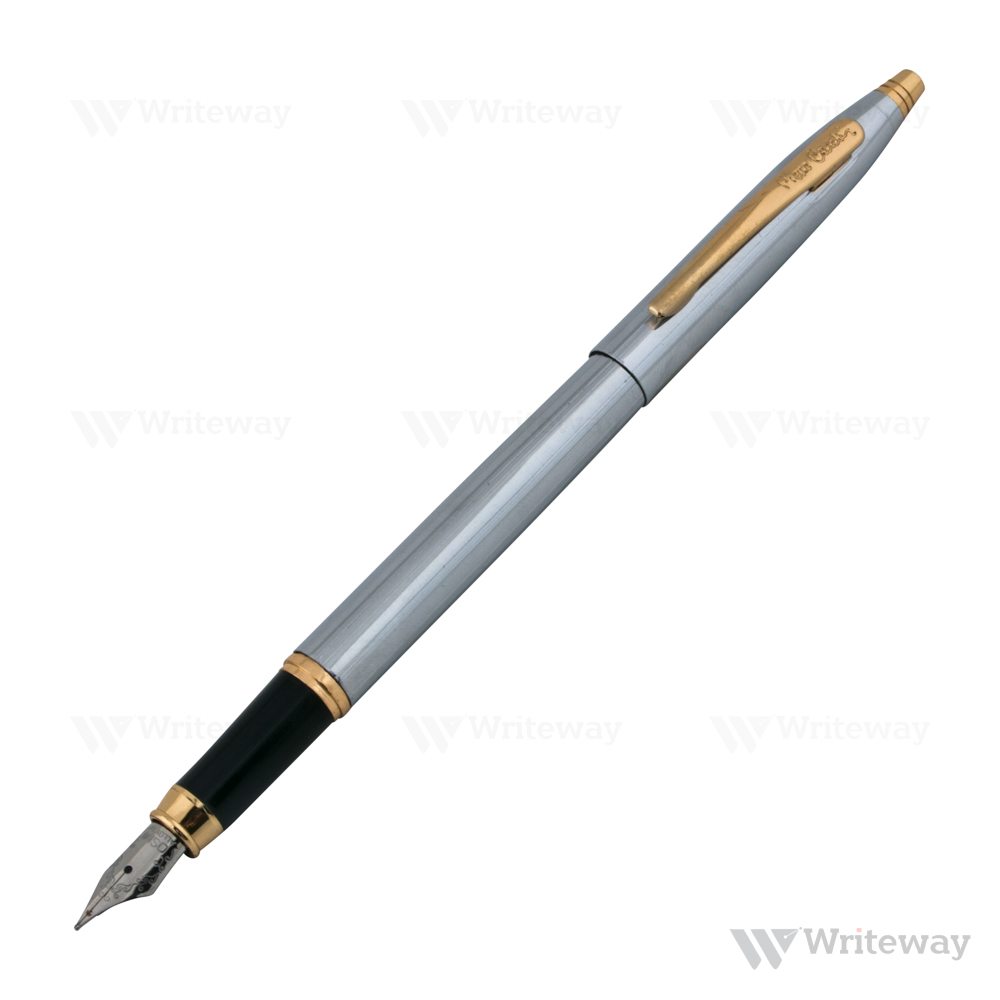 PIERRE CARDIN KRISS WHITE GOLD FOUNTAIN PEN